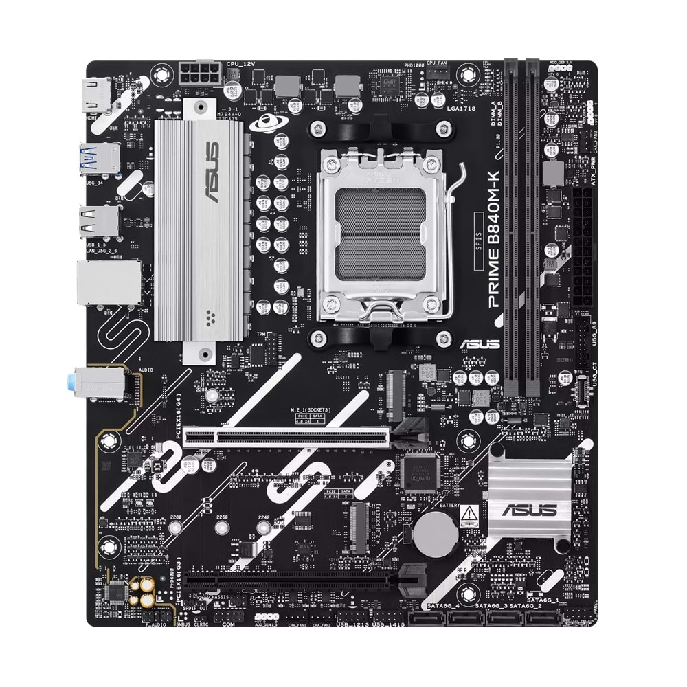 ASUS PRIME B840M-K AM5 DDR5 mATX ANAKART