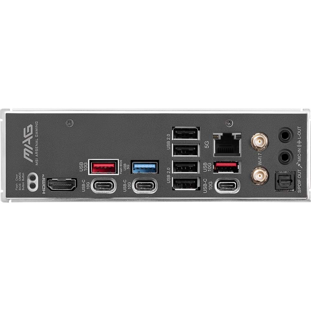 MSI MAG B850 TOMAHAWK MAX WIFI AM5 DDR5 8400MHZ(OC) HDMI 4x M.2 USB 10Gbs 5G LAN WI-FI 7 ATX
