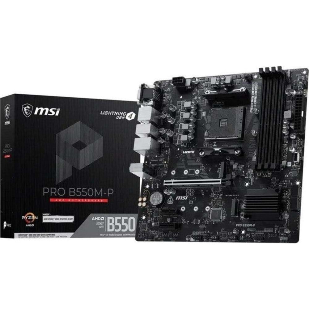 MSI PRO B550M-P 4400(OC) ANAKART AM4
