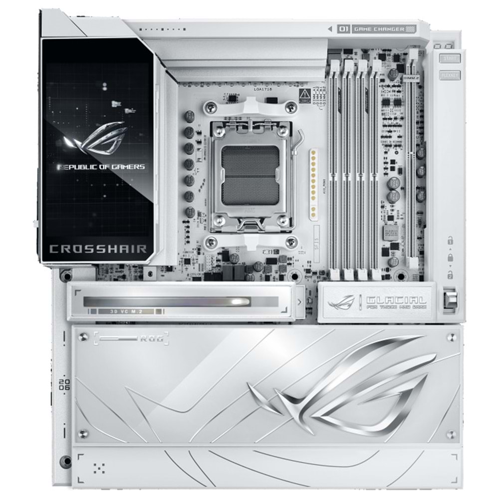 ASUS ROG CROSSHAIR X870E GLACIAL AM5 ANAKART