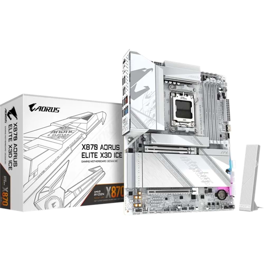 GIGABYTE X870 A ELITE X ICE AMD ANAKART