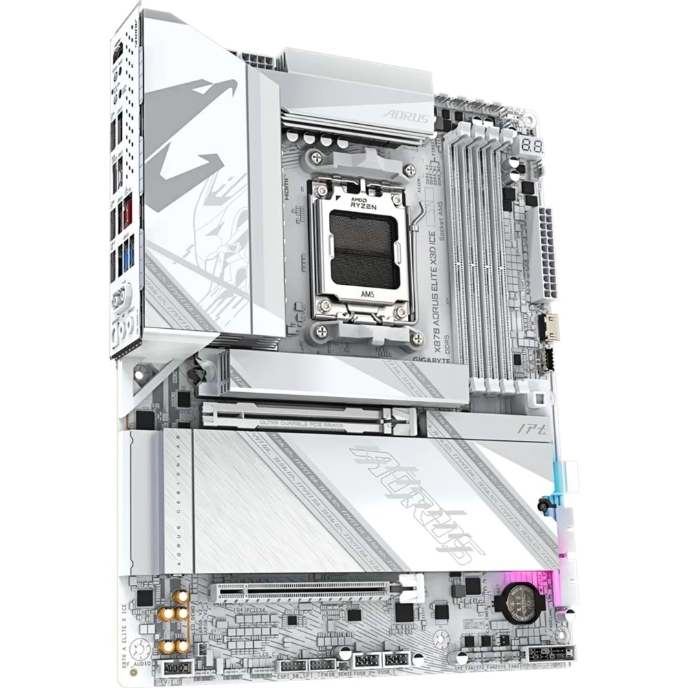 GIGABYTE X870 A ELITE X ICE AMD ANAKART