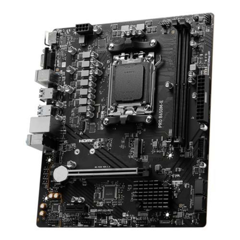 MSI PRO B650M-E DRR5 6800MHZ(OC) AM5 HDMI VGA mATX