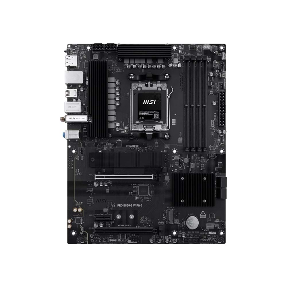 MSI PRO B850-S WIFI6E AMD B850 SOKET AM5 DDR5