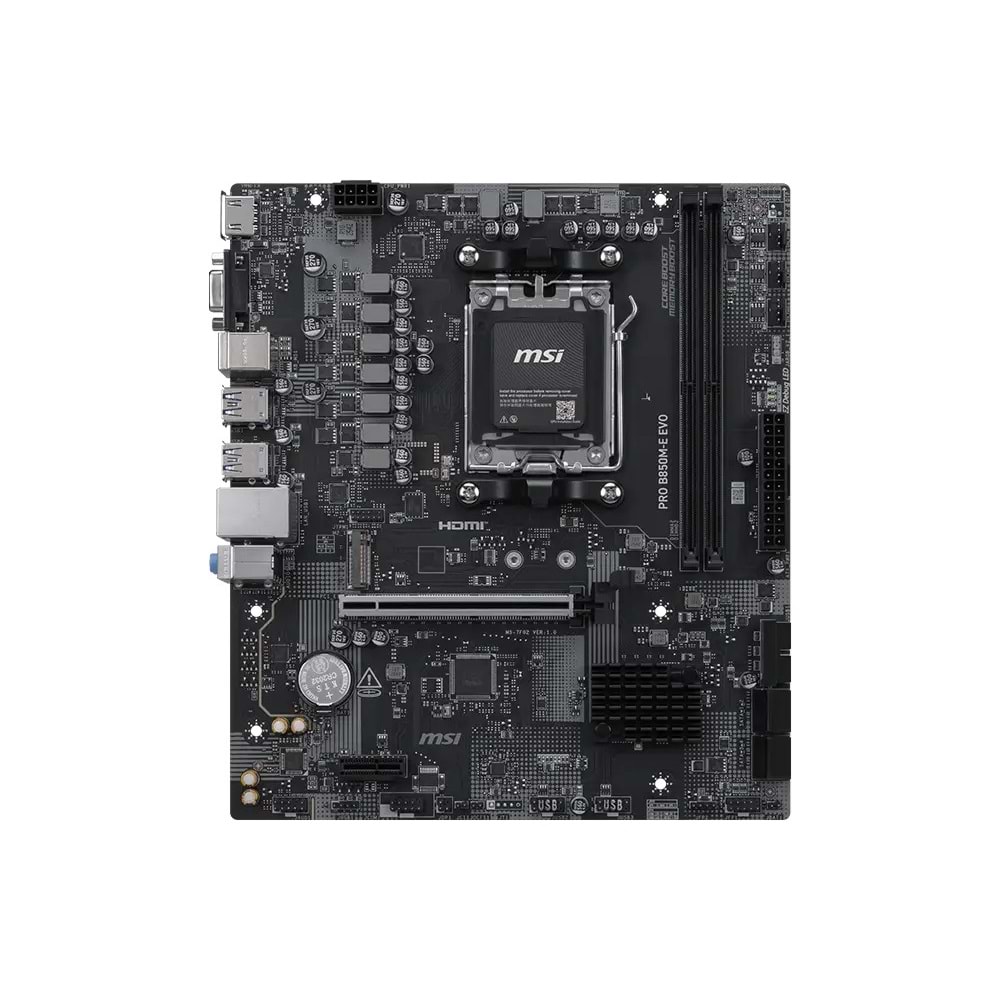 MSI PRO B850M-E EVO DDR5 ANAKART 8200MHz(OC)