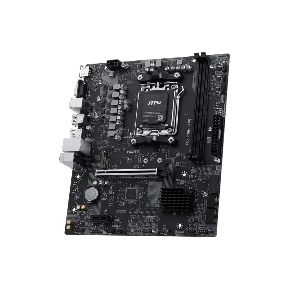 MSI PRO B850M-E EVO DDR5 ANAKART 8200MHz(OC)