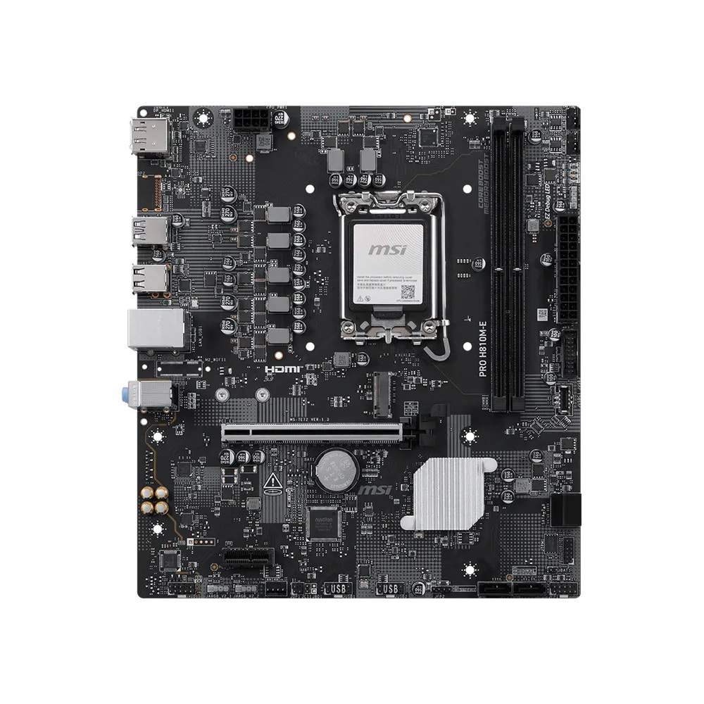 MSI PRO H810M-E DDR5 6400MHz (OC) M.2 mATX 1851P