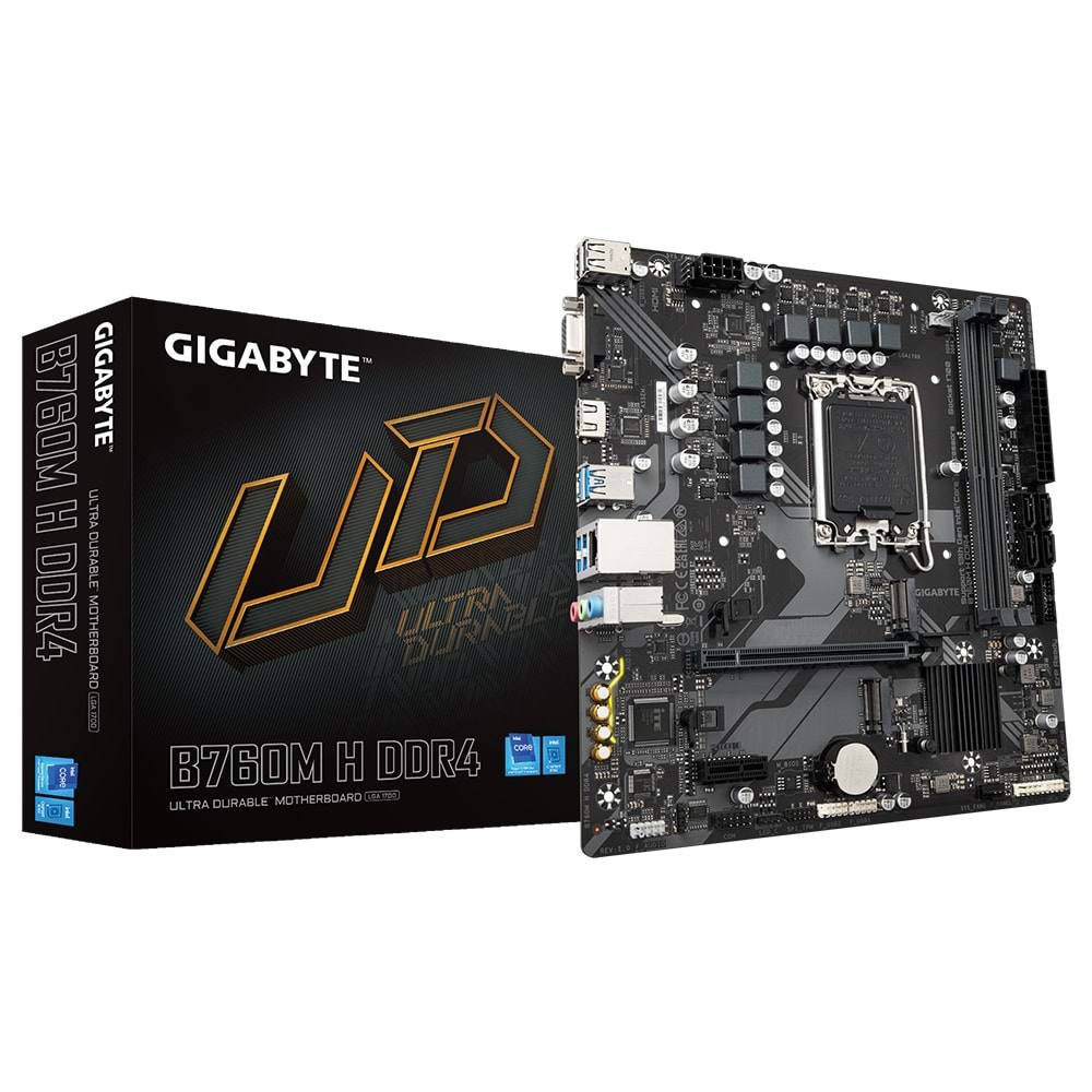 GIGABYTE B760M H DDR4 M.2 HDMI MATX 1700P