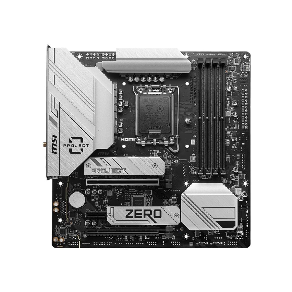 MSI B760M PROJECT ZERO DDR5 7800MHZ MATX 1700p