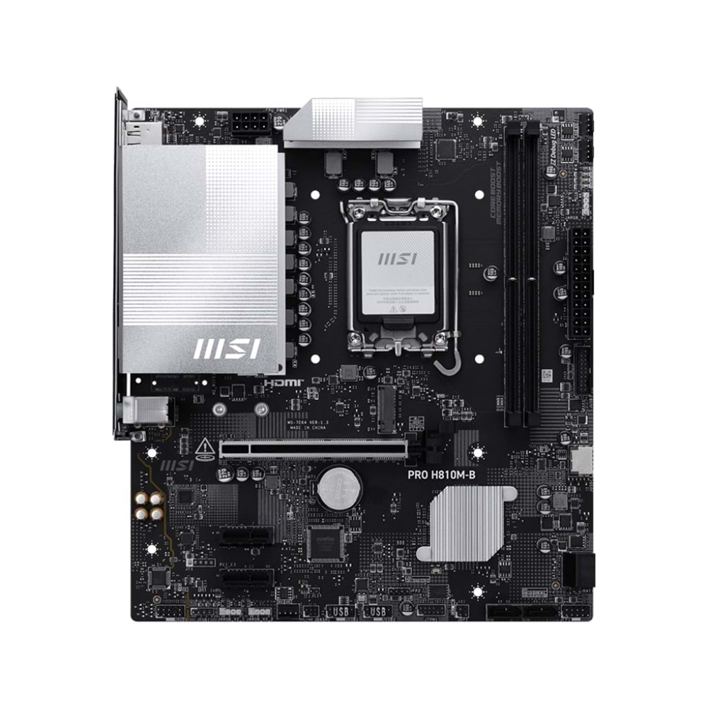 MSI PRO H810M-B DDR5 6400MHz (OC) M.2 mATX 1851P