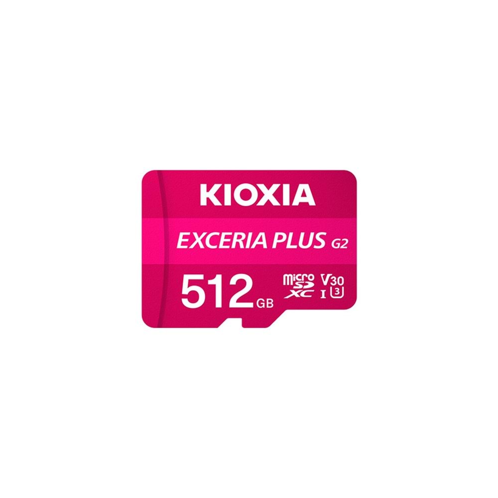 512GB KIOXIA EXCERIA PLUS G2 MICRO SDXC 4K 100/MB/s LMPL2M512GG2