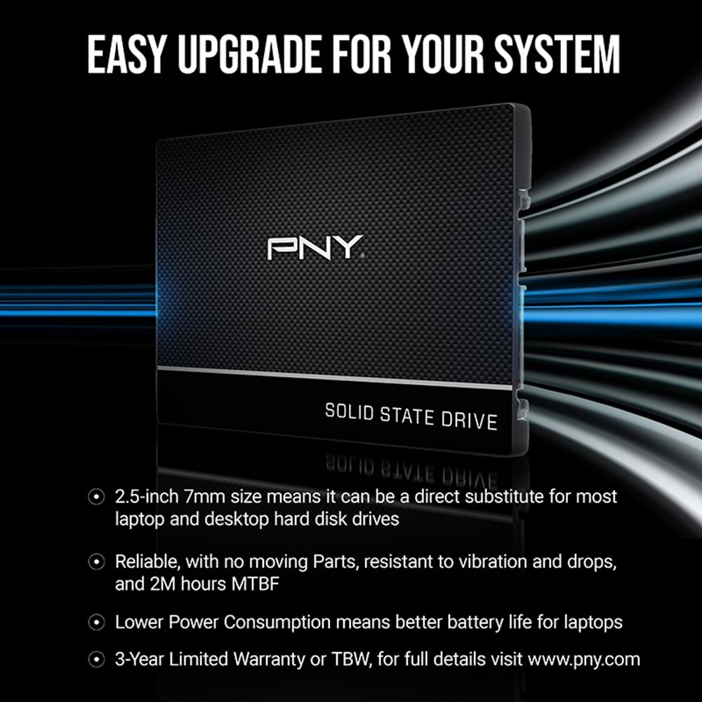 2TB PNY CS900 SSD 2,5" SSD (SSD7CS900-2TB-RB)