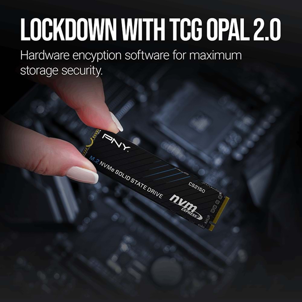 PNY CS2150 2TB 10200/8500 NVMe PCIe Gen5x4 M.2 SSD (M280CS2150-2TB-TB)