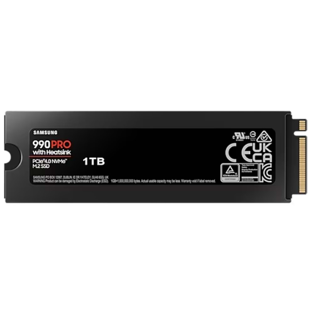 1TB SAMSUNG 990 PRO SOĞUTUCULU M.2 NVMe 7450/6900MB/s MZ-V9P1T0CW (Resmi Distribütör Garantili)