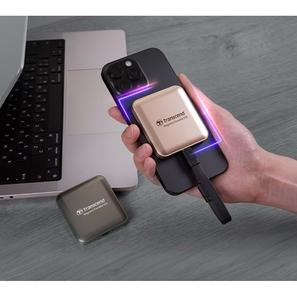 Transcend ESD420 Portable 1TB MagSafe Bej SSD (TS1TESD420G)
