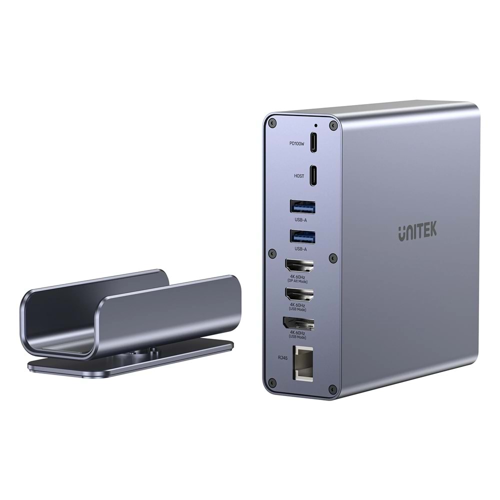 UNITEK UNIVERSAL DISPLAYLINK 4K KVM BAGLANTI ISTASYONU (D1135AGY01)