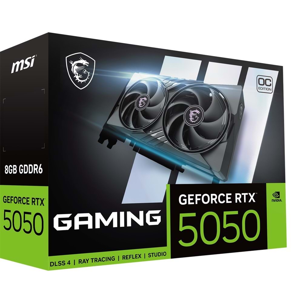 MSI GEFORCE RTX 5050 8G GAMING OC GDDR6 128B DX12 PCIE 5.0 X16 (3XDP 1XHDMI)
