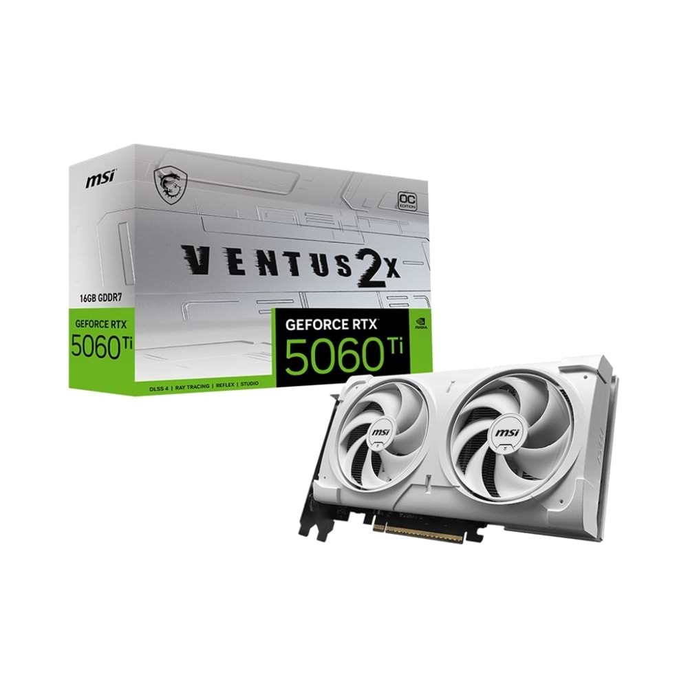 MSI GEFORCE RTX 5060TI 16G VENTUS 2X OC WHITE PLUS