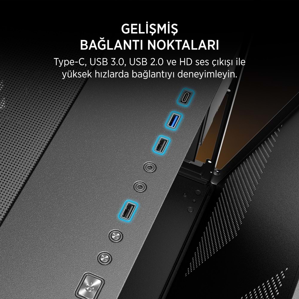 JAMES DONKEY STARK S800 4X ARGB SIYAH GAMING KASA