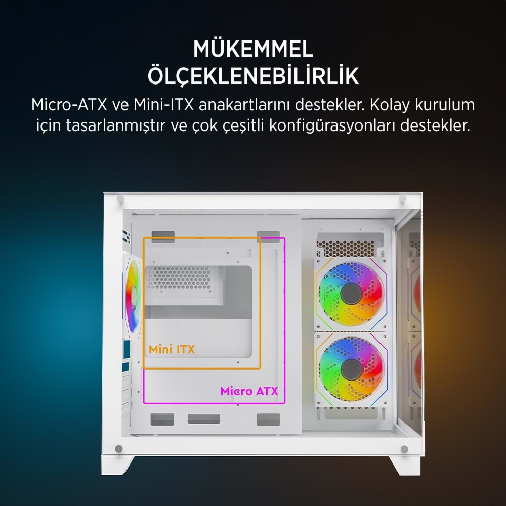 JAMES DONKEY STARK S700 650W BEYAZ GAMING KASA