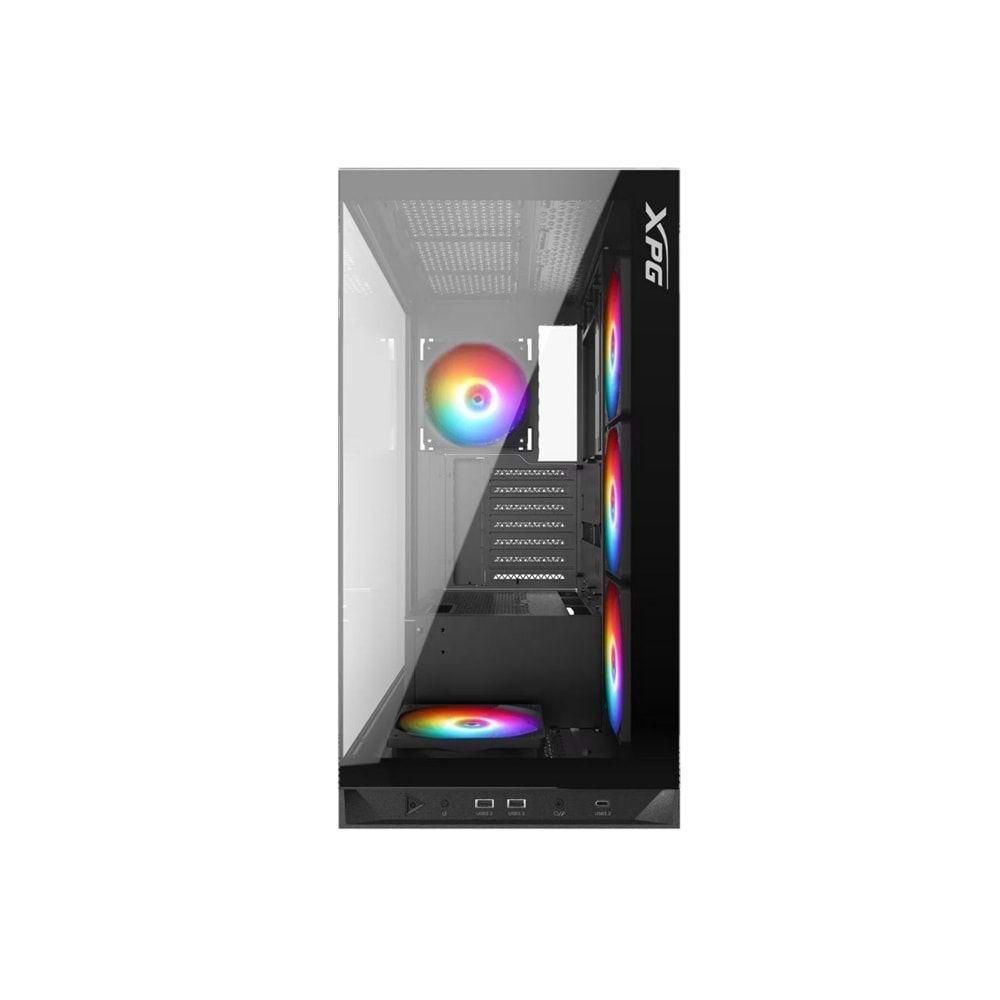XPG Invader X Siyah ARGB USB 3.2 ATX Mid-Tower Kasa (INVADERXMT-BKCWW)