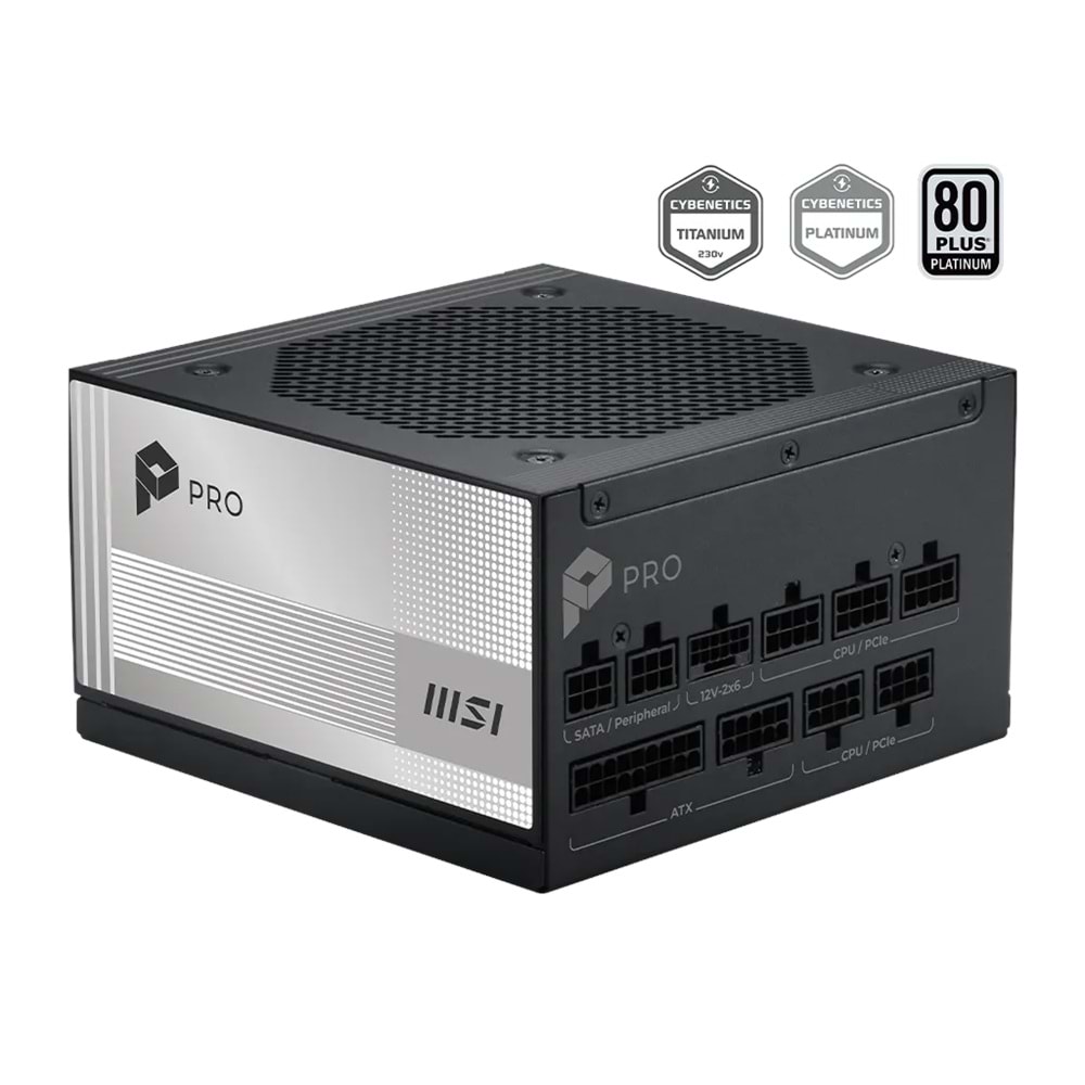MSI PSU PRO A1000PL PCIE5 1000W 80+ Platinum Power