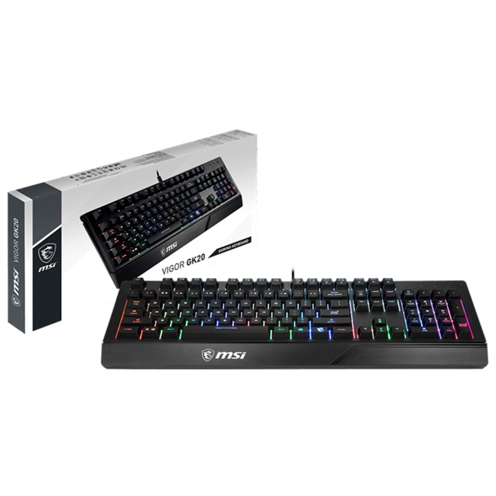 MSI VIGOR GK20 MEKANIK HISLI RGB TURKCE GAM KLAVYE