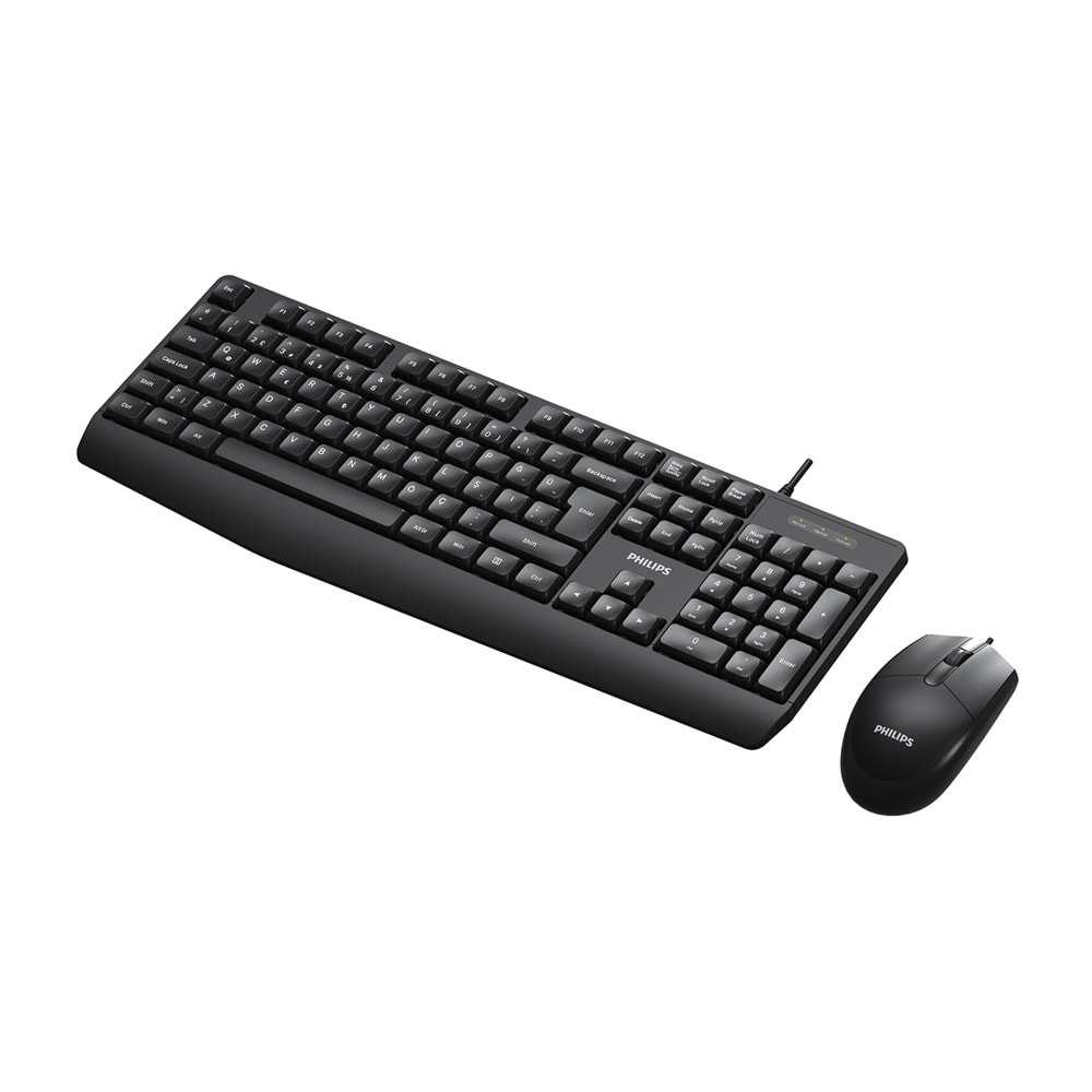 PHILIPS KABLOLU KLAVYE&MOUSE SET SPT6237B SİYAH