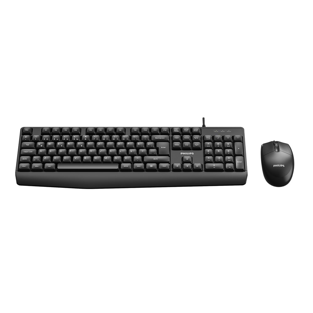 PHILIPS KABLOLU KLAVYE&MOUSE SET SPT6237B SİYAH