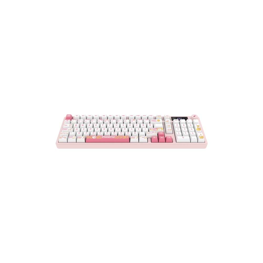 HAWK GAMING HK258WP KABLOSUZ BEYAZ PEMBE KLAVYE
