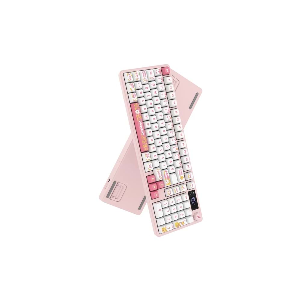 HAWK GAMING HK258WP KABLOSUZ BEYAZ PEMBE KLAVYE