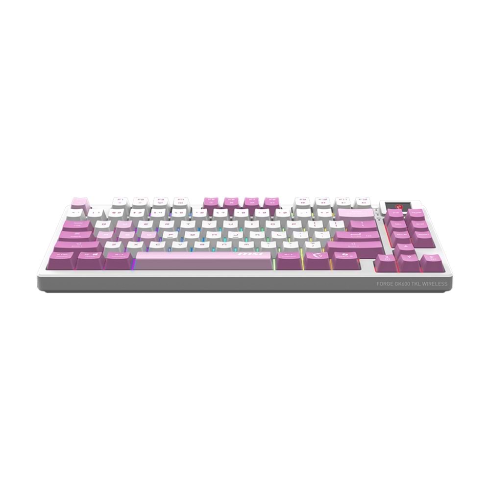 MSI FORGE GK600 TKL W VIOLET TR GAMING KLAVYE