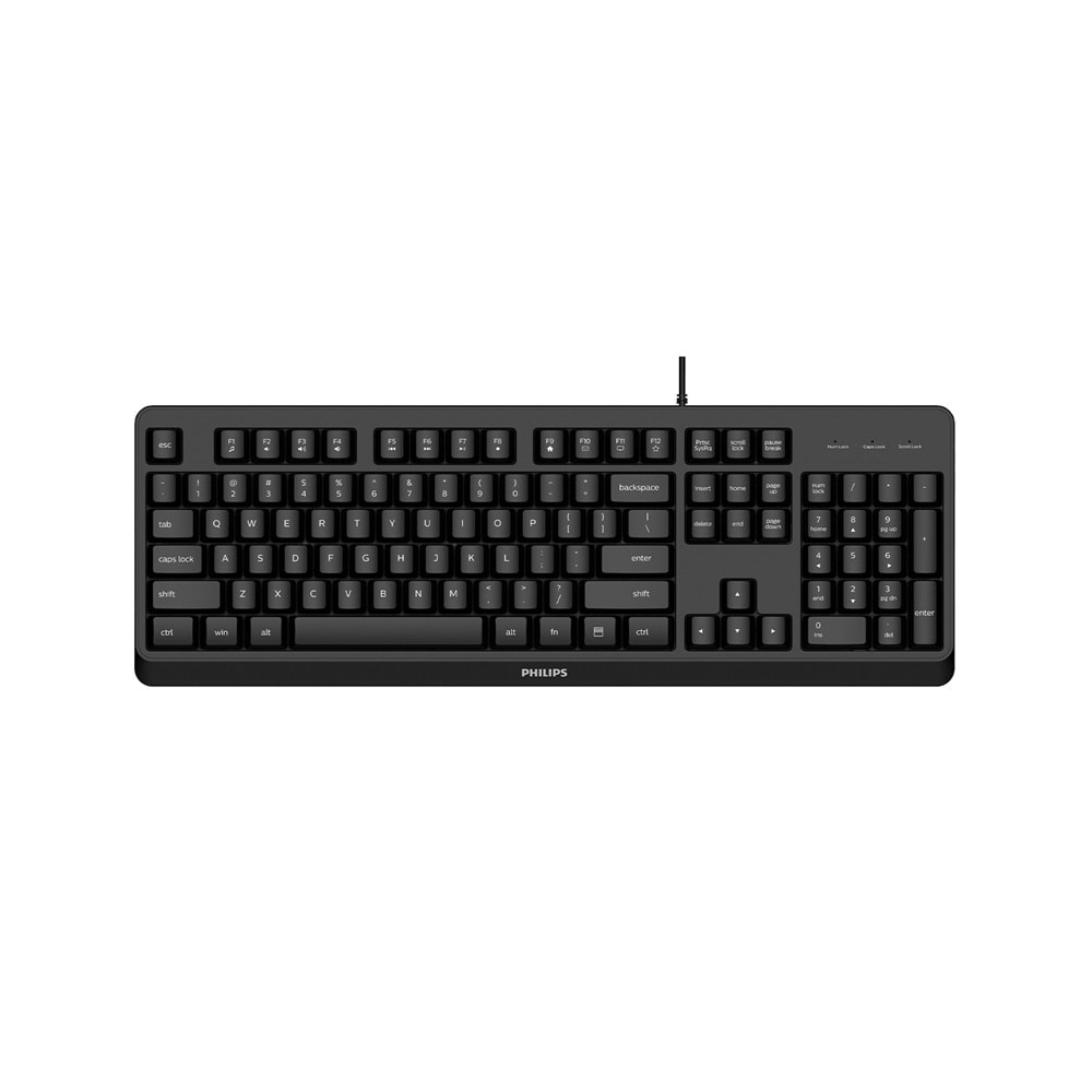 PHILIPS KABLOLU KLAVYE SPK6207BLB SİYAH