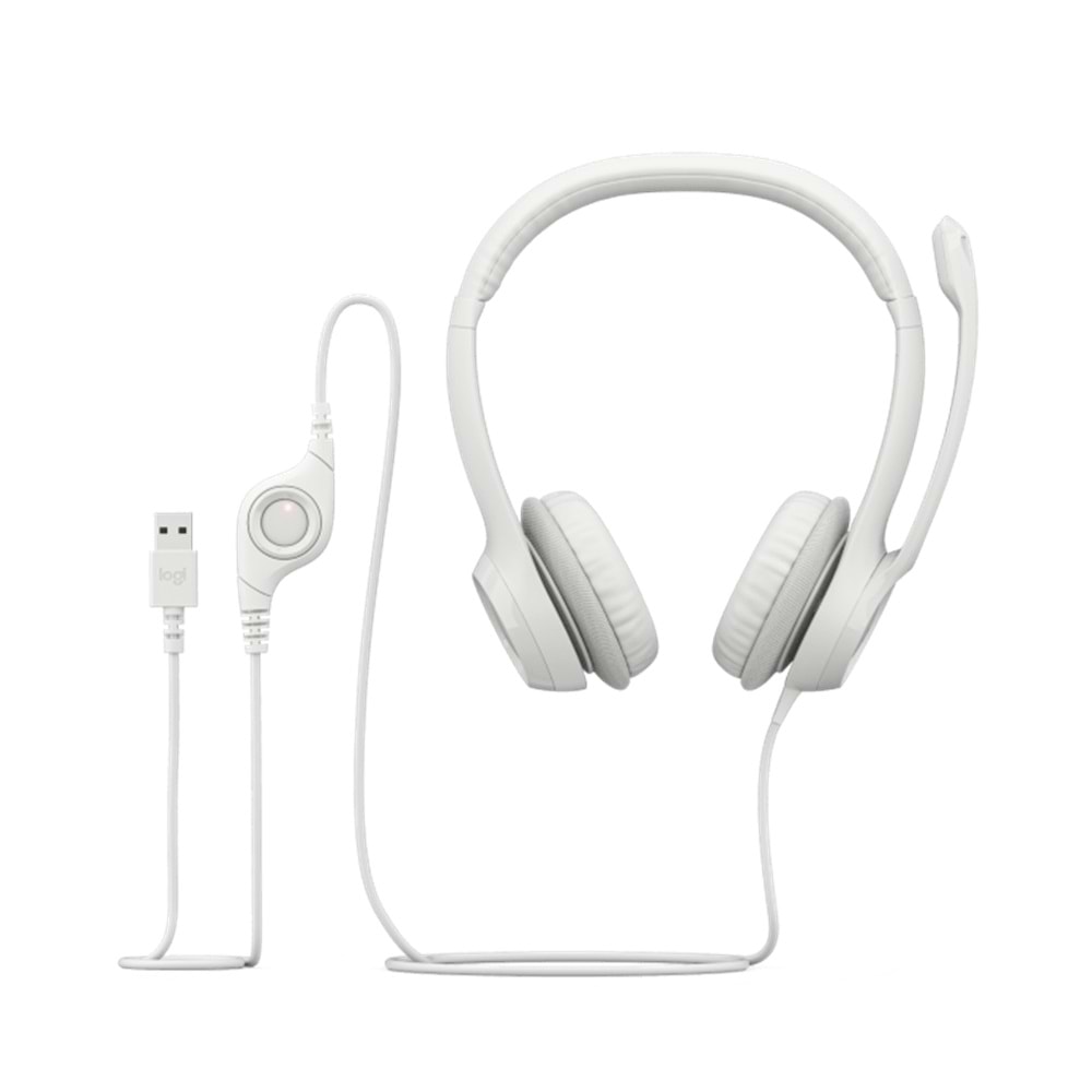 LOGITECH H390 MIKROFONLU BEYAZ KULAKLIK 981-00128