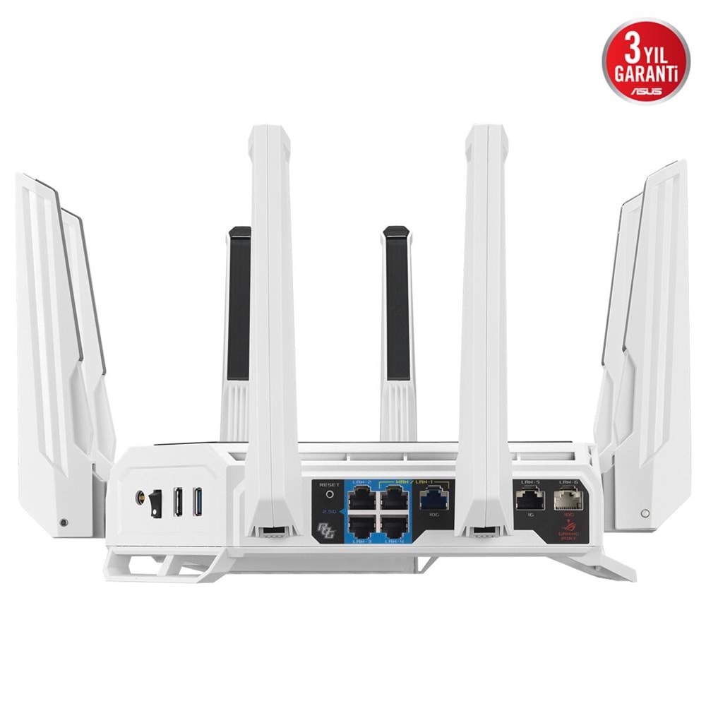 ASUS ROG RAPTURE GT-BE19000AI WiFi 7 ROUTER BEYAZ