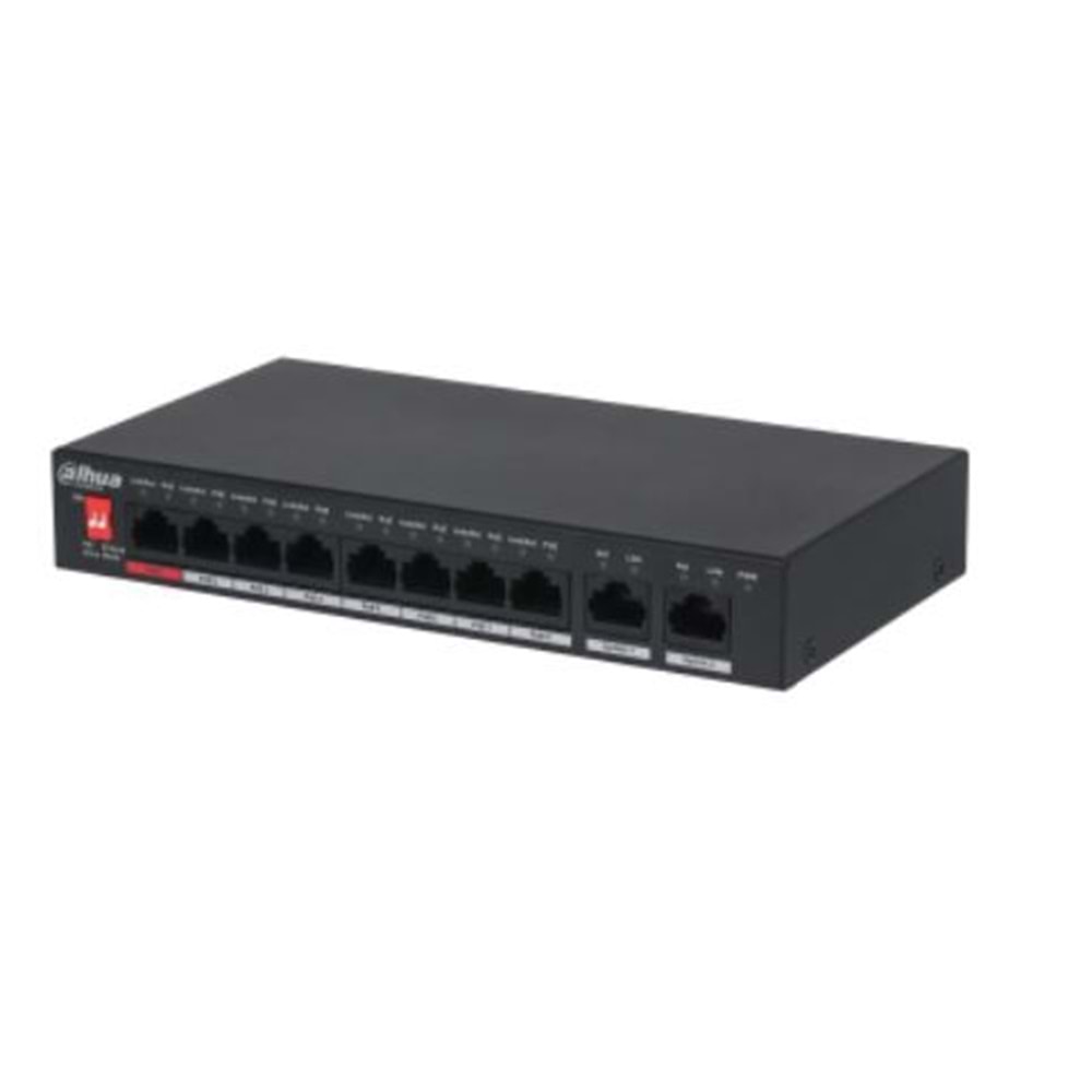 DAHUA PFS3010-8ET-96-V2 8 PORT 8XFE-2XGE 96W POE SWİTCH