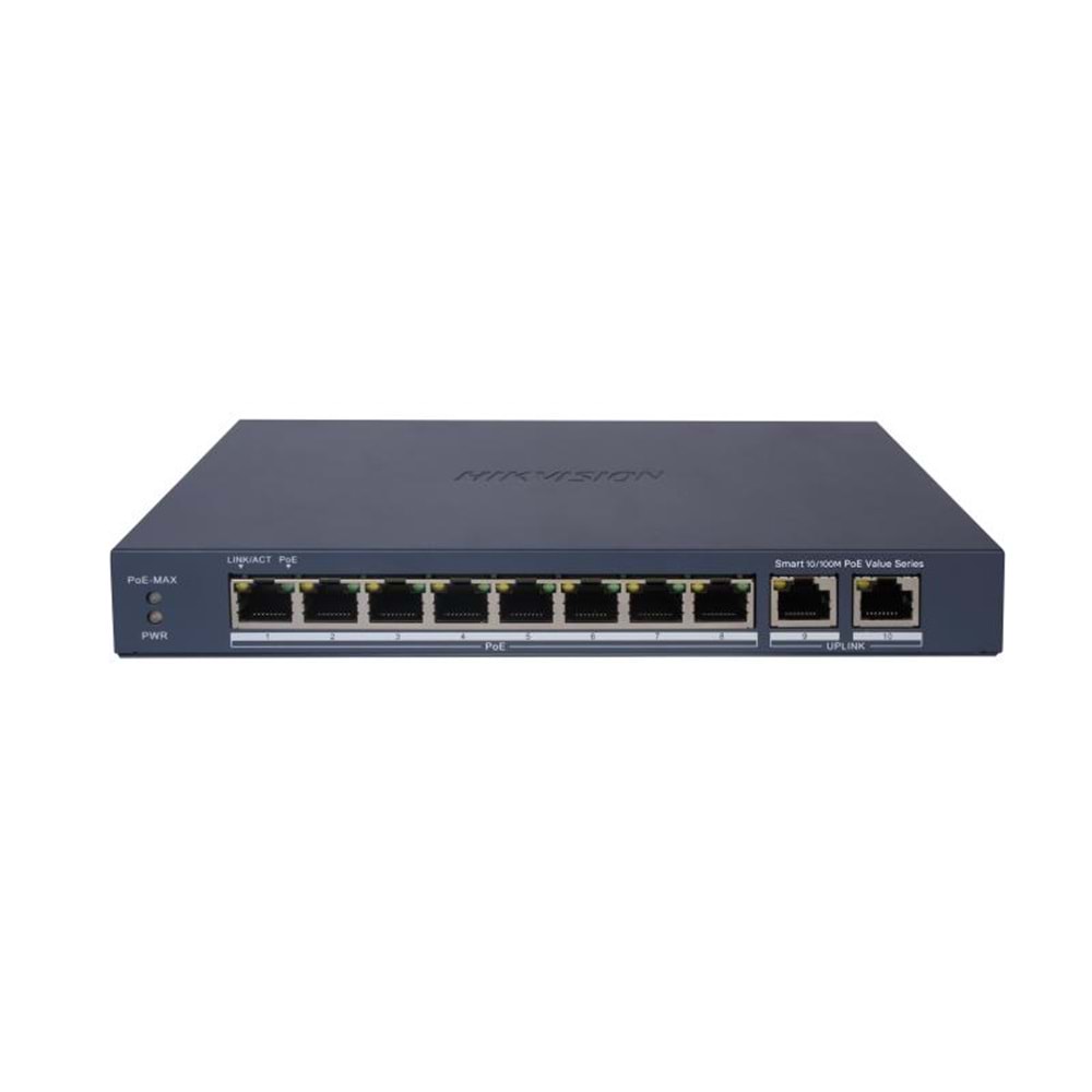 HIKVISION DS-3E1310P-EI/M 8XFE+2GE 60W POE SWITCH