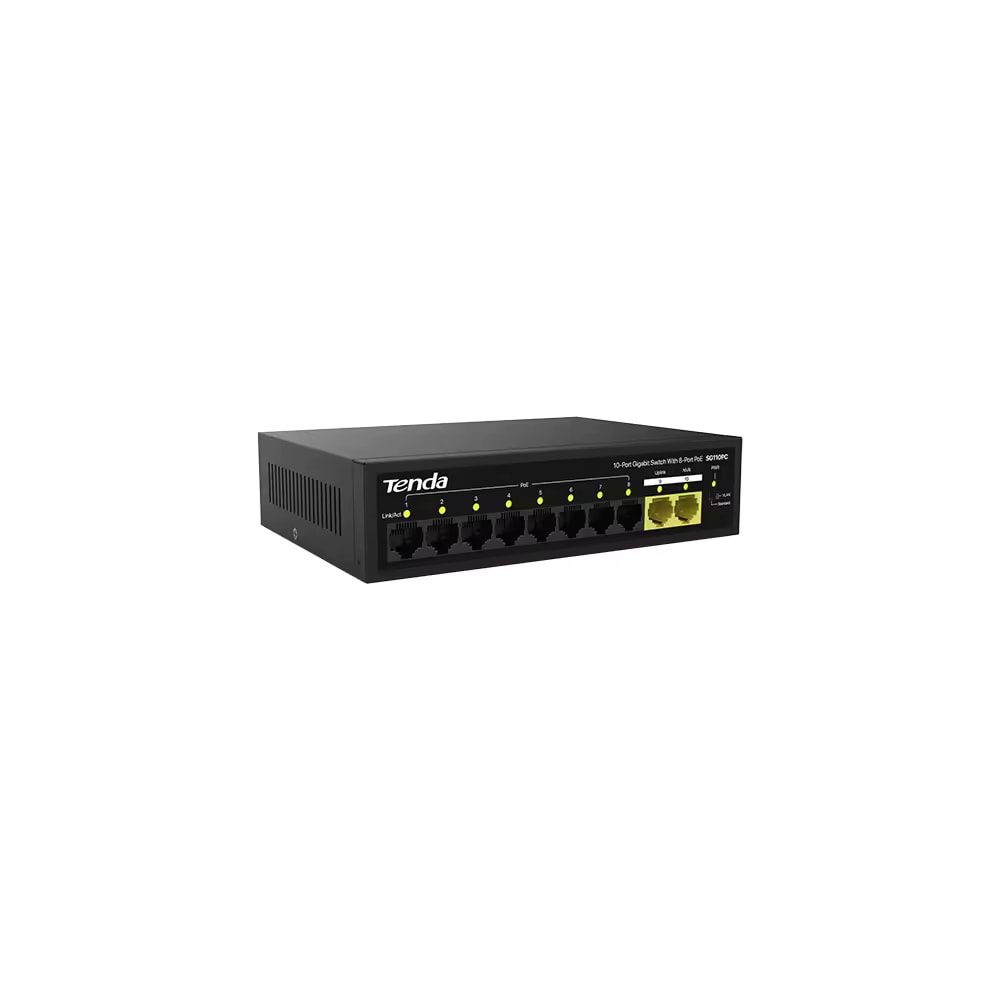 TENDA S110GPC 10 PORT 10/100/1000 MBPS POE SWITCH