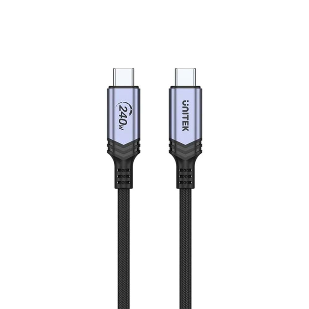 UNITEK TYPE-C HIZLI ŞARJ KABLOSU 2MT 240W (C14110GY-2M)