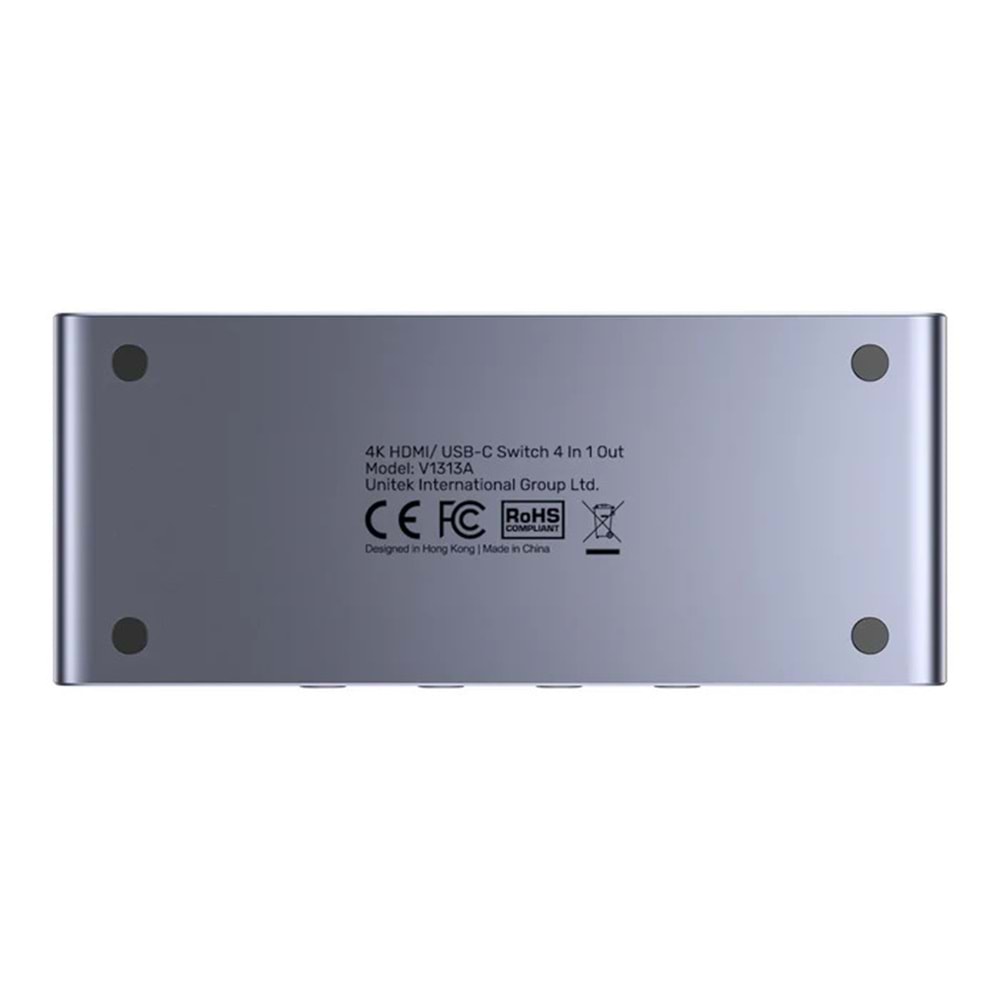 UNITEK 4K HDMI/USB-C SWITCH 4IN1OUT(V1313AGY01-EU)