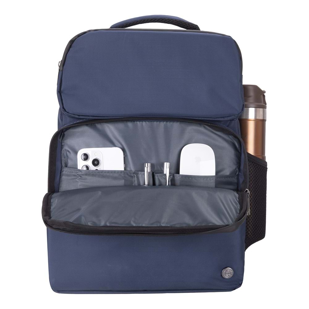 PLM OCTAGON 15.6" NOTEBOOK SIRT ÇANTASI LACİVERT