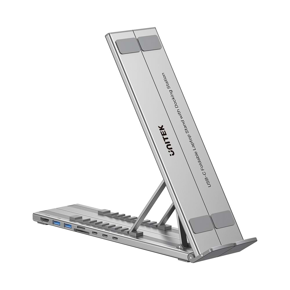 UNITEK KATLANABİLİR NOTEBOOK STANDI VE BAĞLANTI İSTASYONU (D1137AGY01)