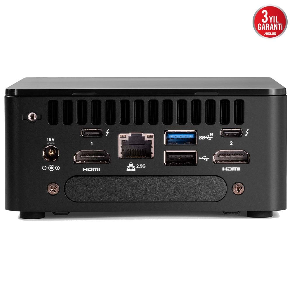 ASUS NUC12 Pro Tall Kit - RNUC12WSHI700002I - Intel® Core™ i7-1260P - Barebone (RAM Yok, Disc Yok) FreeDOS Mini PC