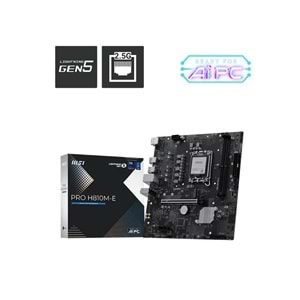 MSI PRO H810M-E DDR5 6400MHz (OC) M.2 mATX 1851P