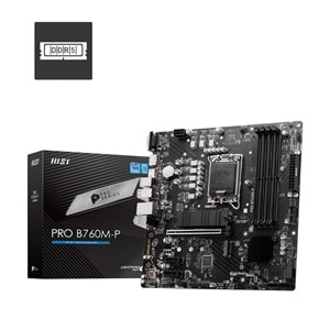 MSI PRO B760M-P DDR5 6800MHz(OC) M.2 HDMI mATX 1700p