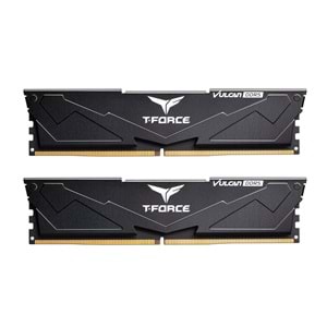 Team T-Force Vulcan Black 32GB 2x16GB 6400Mhz DDR5 CL40 Gaming Ram (FLBD532G6400HC40BDC01)