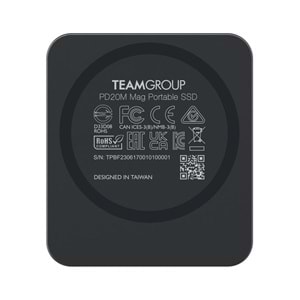 TEAM PD20M 1TB MAG PORTABLE SSD GRAY 2000/2000MB/s (TPSEG2001T0C108)