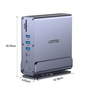 UNITEK UNIVERSAL DISPLAYLINK 4K KVM BAGLANTI ISTASYONU (D1135AGY01)