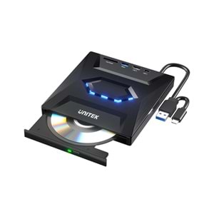UNITEK HARİCİ DVD-RW TYPE-C/A+5in1 DOCK STATION (T1037A01)