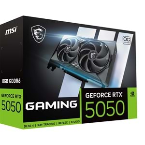 MSI GEFORCE RTX 5050 8G GAMING OC GDDR6 128B DX12 PCIE 5.0 X16 (3XDP 1XHDMI)